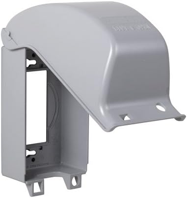MX3200 Weatherproof While-In-Use Cover, 1-Gang, Die Cast, Gray