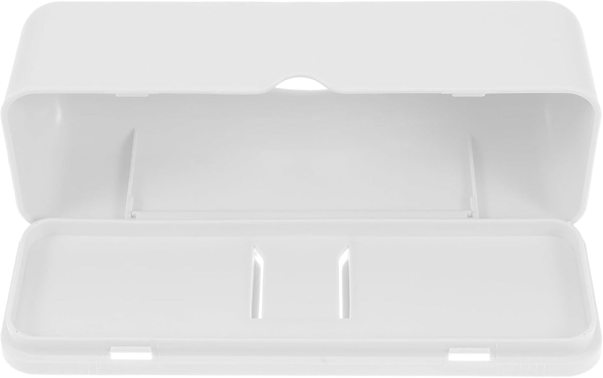 Cabilock Wall Mounted Plastic Bag Holder Trash Bag Dispenser Roll Holder Grocery Bag Storage Dispenser Hanging Over Cabinet Door Under Sink Bag Saver for Kitchen Bathroom White