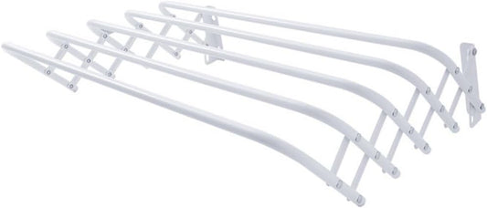 Clothes Drying Rack, Wall Mounted, Retractable, 3 Fold Accordion Design, Space Saving, Durable, Heavy Duty for Laundry Room, Bathroom, Indoor, Outdoor Use