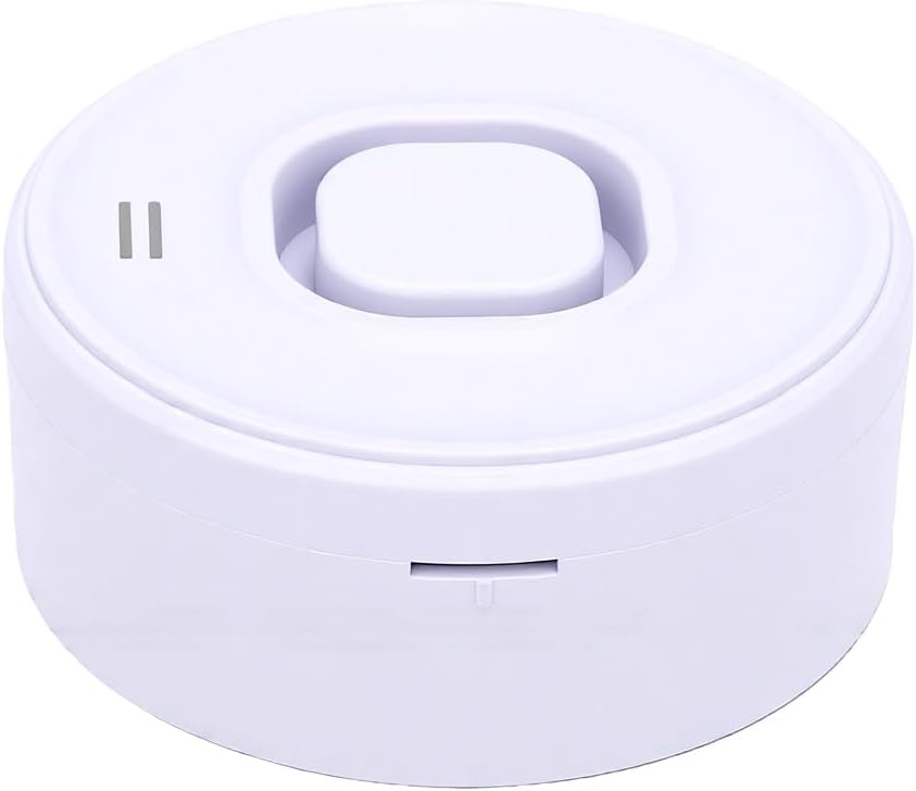 Fdit Water Leak Detector for Smart Home, Zigbee Water Sensor Alarm with App Alert, Bendable Probe Leak Alarm for Basement Bathroom Under Sink (White)