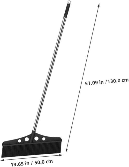 ORFOFE Heavy Duty Outdoor Broom with Handle Detachable Garden Sweeper for Patios Decks and Garages Ergonomic Grip Stainless Steel Construction Versatile for Various