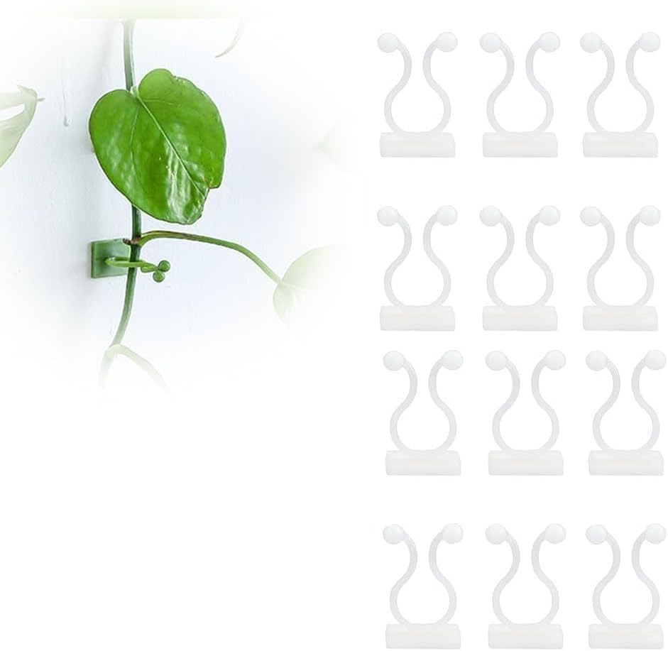 2025 New Self-Adhesive Vine Support Binding Clip Invisible Plant Fixation Hooks for Gardening,Plant Wall Clips for Climbing Plants, Wire Cable Storage Management (Green)