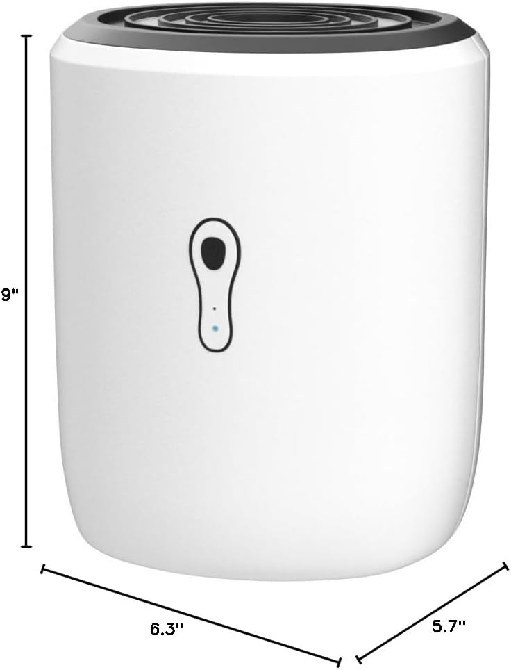 Dehumidifiers for Home 27oz(800ml) Small Auto Shut off Dehumidifiers with Drain Hose,Portable Ultra Quiet Mini Dehumidifier Effective for Bathroom, Basement, Garage, RV, Gun Safe, Closet