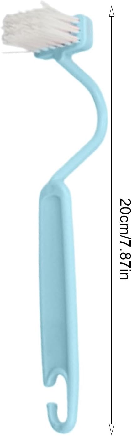 Curved Toilet Brush - Under Rim Toilet Bowl Brush - Toilet Rim Brush | Soft Bristle Toilet Brush S-Shaped | Angled Toilet Corner Scrubber Soft Toilet Rim Cleaner Multi-Functional for Toilets Kitchens