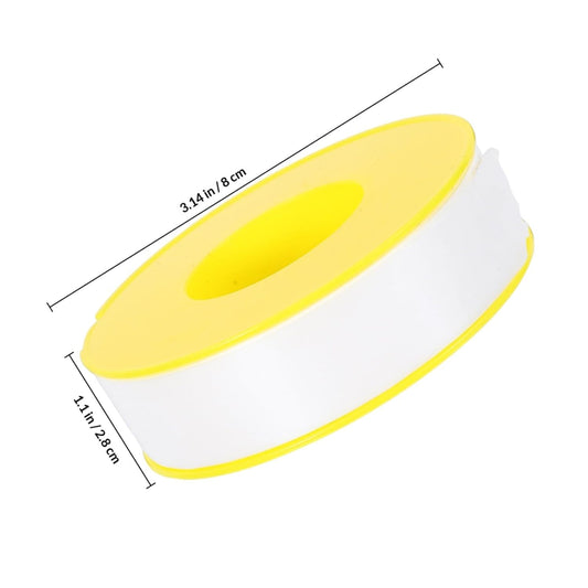 Ipetboom PTFE Thread Seal Tape for Plumbing 2 X 1.8cm X 0.2mm Thick White Pipe Tape High-Density Industrial Maintenance for Leak Prevention and Pipe Thread Sealing