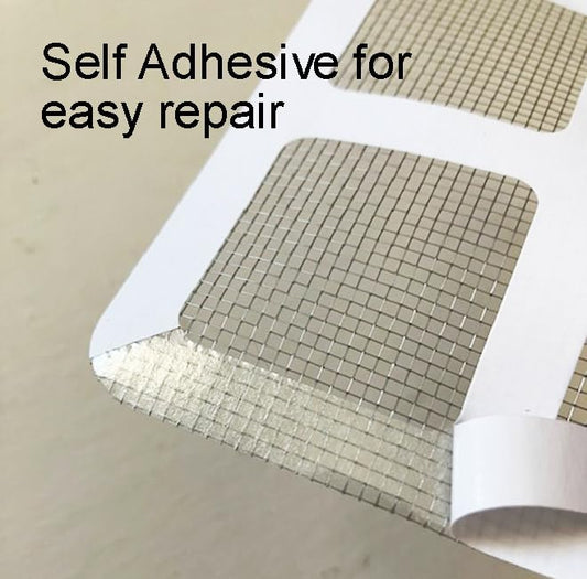 Screen Door Window Repair Patch, Self Adhesive Mesh Screen Patches, Grey, 4x4 Inch, 10 Sheet Pack