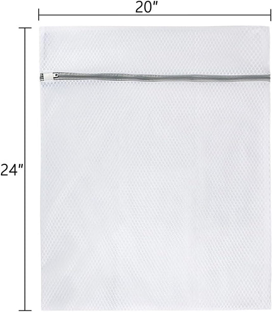 Vivifying Extra Large Mesh Laundry Bag, 2 Pack XXL Oversize Honeycomb Mesh Wash Bags for Washing Machine, Coats, Stuffed Toys, Blanket, Bedding, Sweater, Delicates Clothes (27 x 35 Inches)
