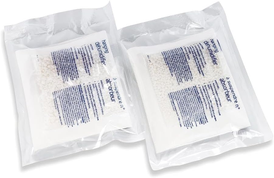 Camco Dehumidifier Moisture Absorber - Absorbs Up to 3x Its Weight in Water, Reduces Moisture and Humidity in Offices, Closets, Bathrooms, Kitchens, Boats, RVs and More – Refillable (44280)
