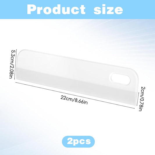 Mini Squeegee for Car, 2 PCS Small Sink Squeegees Soft Rubber Squeegee Multi-Purpose Window Scrubber Cleaning Squeegees Tool for Kitchen Countertops, Car Windshield, Bathroom, White
