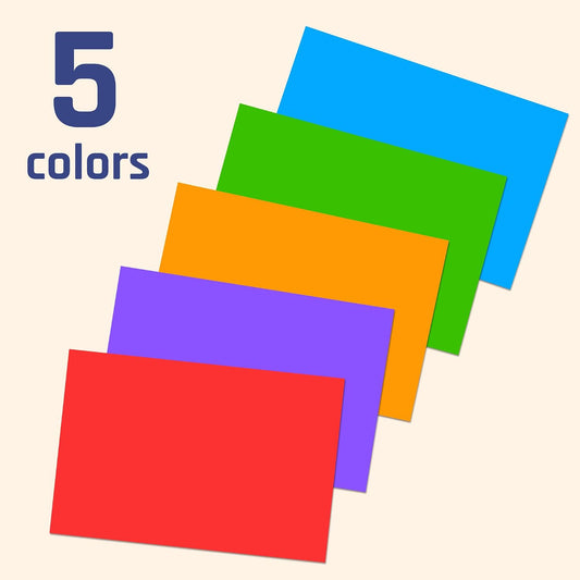 250 Pack, Colored Labels Stickers, for Moving Boxes - 5 Colors, 3" x 2"