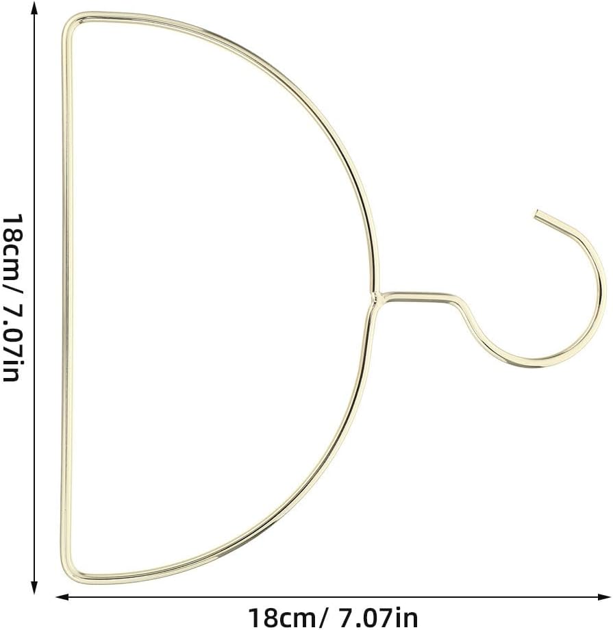 Toddmomy 5pcs Semi-Circle Clothes Hanger Rack for Scarves and Towels Wall Mounted Drying Rack with Fabric-Friendly Finish and Easy Maintenance Iron Material for Closet and Bedroom Use
