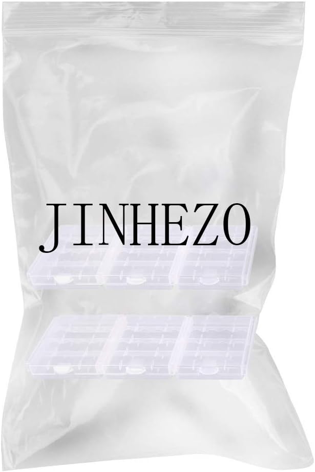 Clear Color 6 PCS of AA/AAA 4 Cell Battery Storage Case