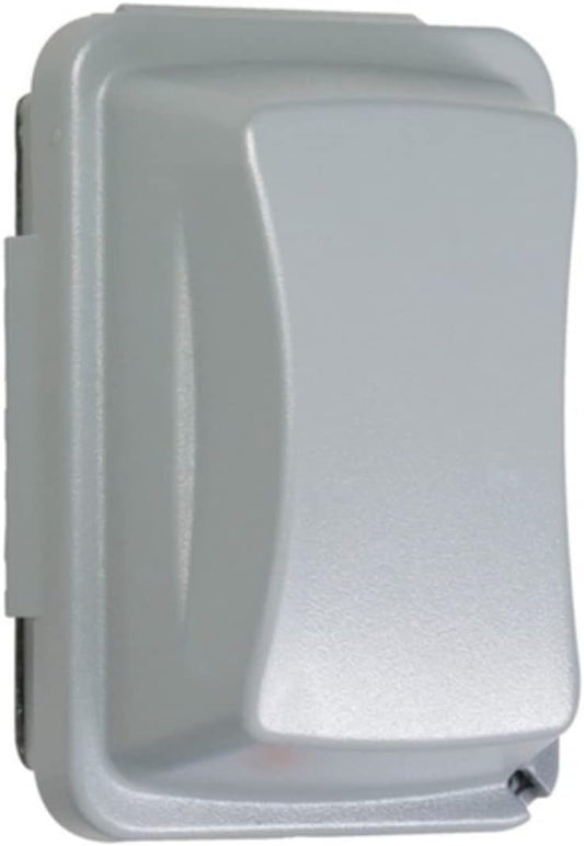 TayMac MM410G 1-Gang Nonmetallic Weatherproof In-Use Horizontal/Vertical 16-in-1 Standard Cover, 2.75 in, Grey , Gray