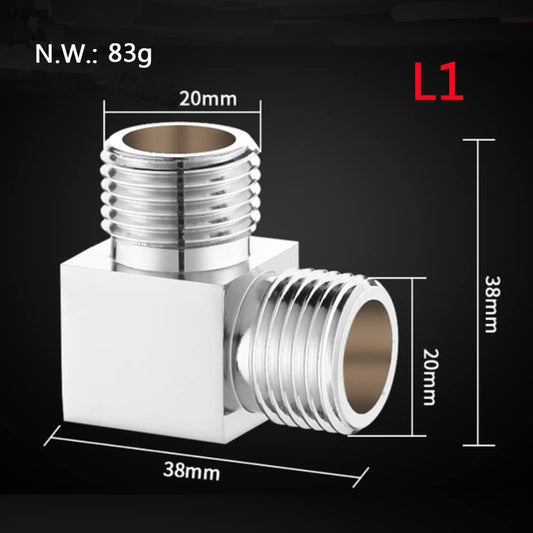 Water Diverter Fitting Adapter, Add-A-Tee G1/2" Hose Connector Adapter for Angle Valve adapter, Shower arms, Toliet Bidet Sprayer, Hose Pipe Fittings (3 Way T2)