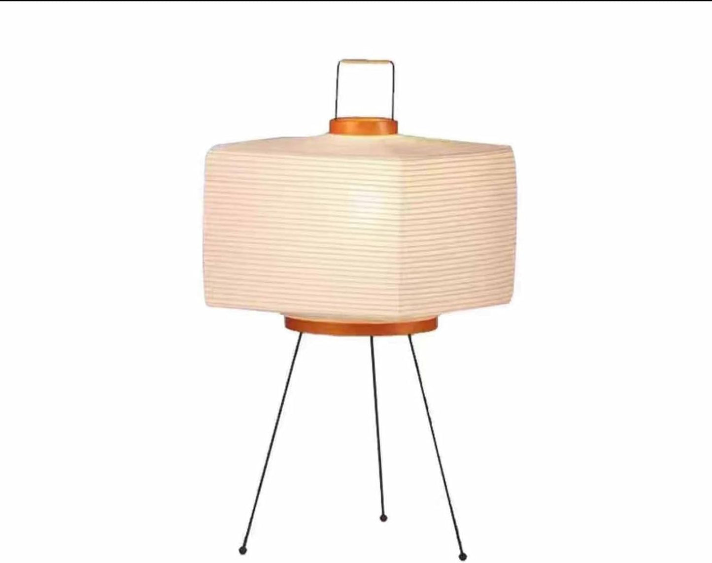 Floor Lamp Modern Japanese Rice Paper Lamp Rice Paper Lantern Shade Three- Dimming Minimalist Style Corner Table Light for Bedroom Office Living Room(C)
