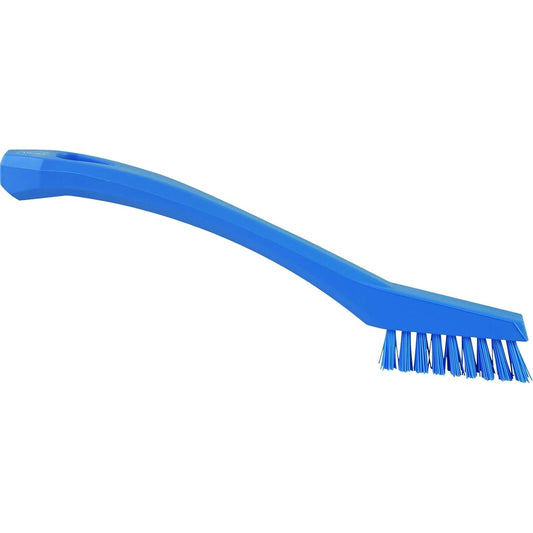 Vikan - 44016 Detail Brush, Multifunctional, Slip-Resistant Cleaning Tool, Extra Stiff Polypropylene & Polyester Bristle, 8 Inch, Yellow