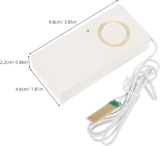 Toddmomy 2pcs Water Leak Detector Alarm - 110db Audible Floor Water Sensor Alarm - Automatic Leak Detection - Sink Overflow Alert for Basement Apartment