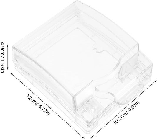 DOITOOL Outdoor Lockable Waterproof Outlet Cover with Sturdy Plastic Construction, Splashproof Design for Outdoor Use, Protective Socket Box Preventing Electric Shock and Weather Damage