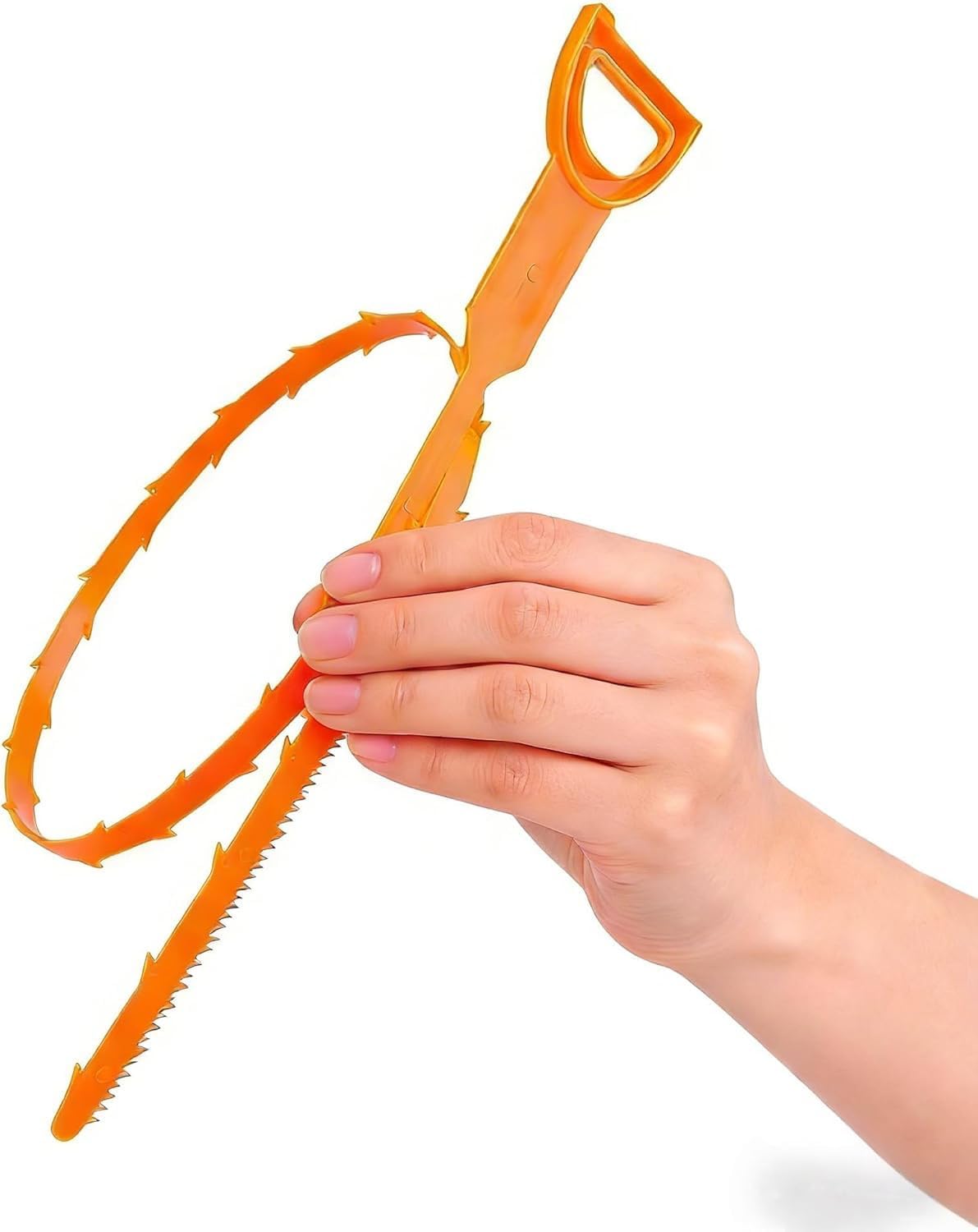 8 Pack 25 Inch Drain Snake Clog Remover Tool,Hair Cleaner for Shower, Kitchen Sink, Bathtub and Bathroom, Flexible Plastic Drain Auger Cleaning Tool