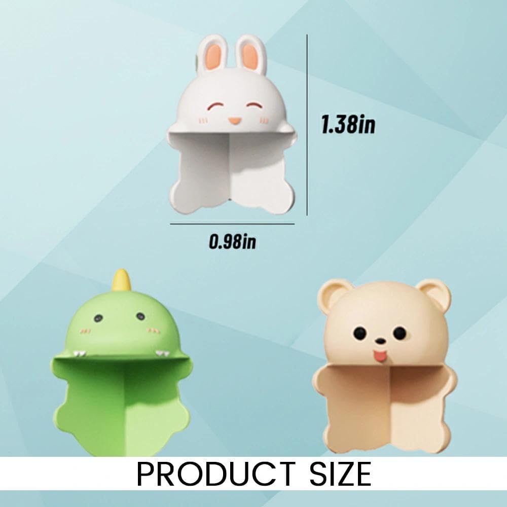 12 pcs Corner Protectors for Furniture, Cartoon Animal Table Corner Guards, Waterproof Anti-Collision Edge Protectors with Bear, Dinosaur, Rabbit Designs, PVC Bumpers for Edges Safety