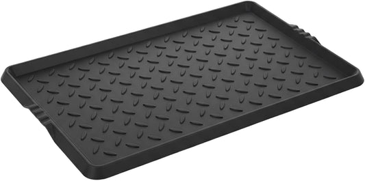 Doormats, Rubber Shoe Mat Heavy Duty Foldable Boot Mat Tray with Lip Waterproof Non Slip Boot Trays for Entryway Indoor Outdoor 27.5x15.9 inch