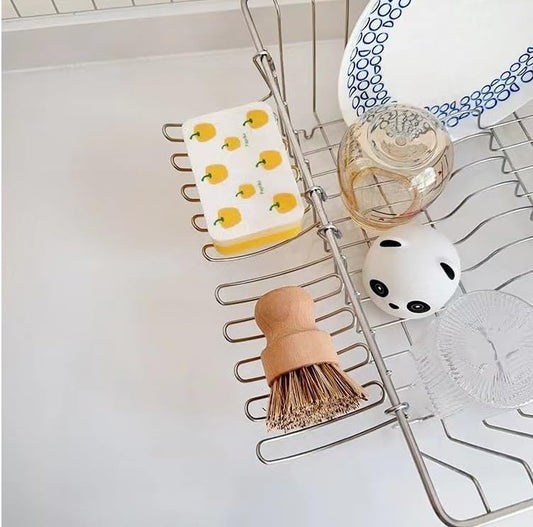 Sponge Holder for Kitchen Sink, Hanging Organizer, Quick-Dry Design for Kitchen Sink/Bathroom Gadgets Accessories, Small Storage Dish Sponge Holder, 4.72" x 4.33" x 2.75" (1 Pack)