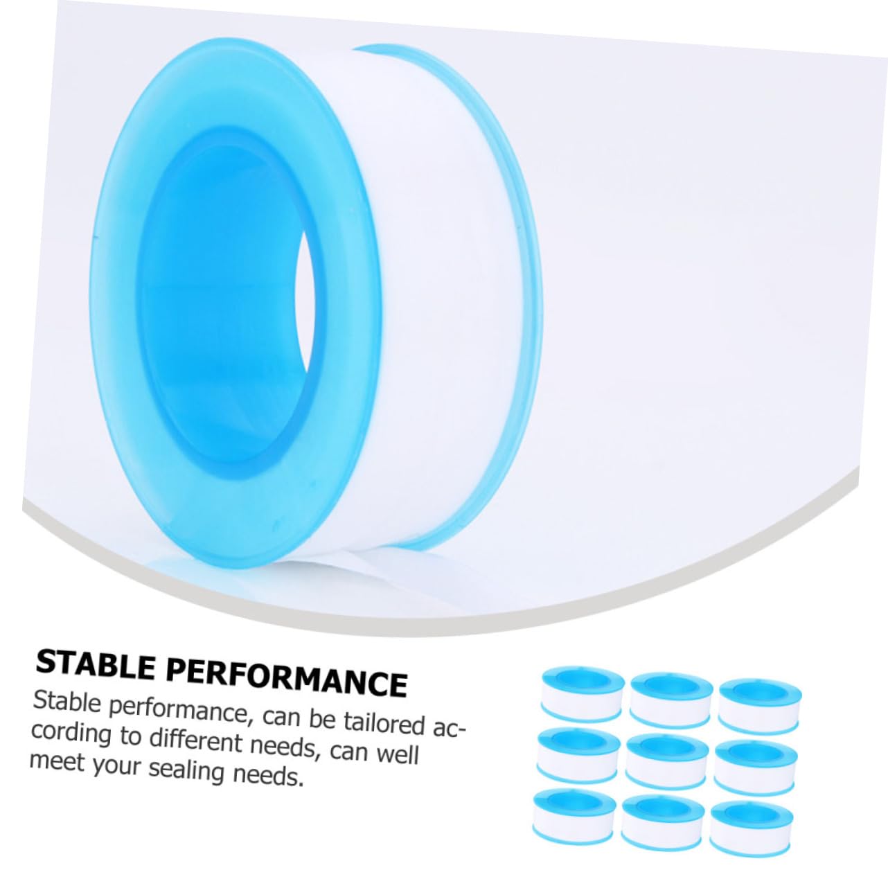 10Rolls PTFE Plumber Seal Tape Thread Sealant for Plumbing Water Pipe and Duct Sealing Wear Resistant Flexible Easy to Cut for Custom Sealing Needs