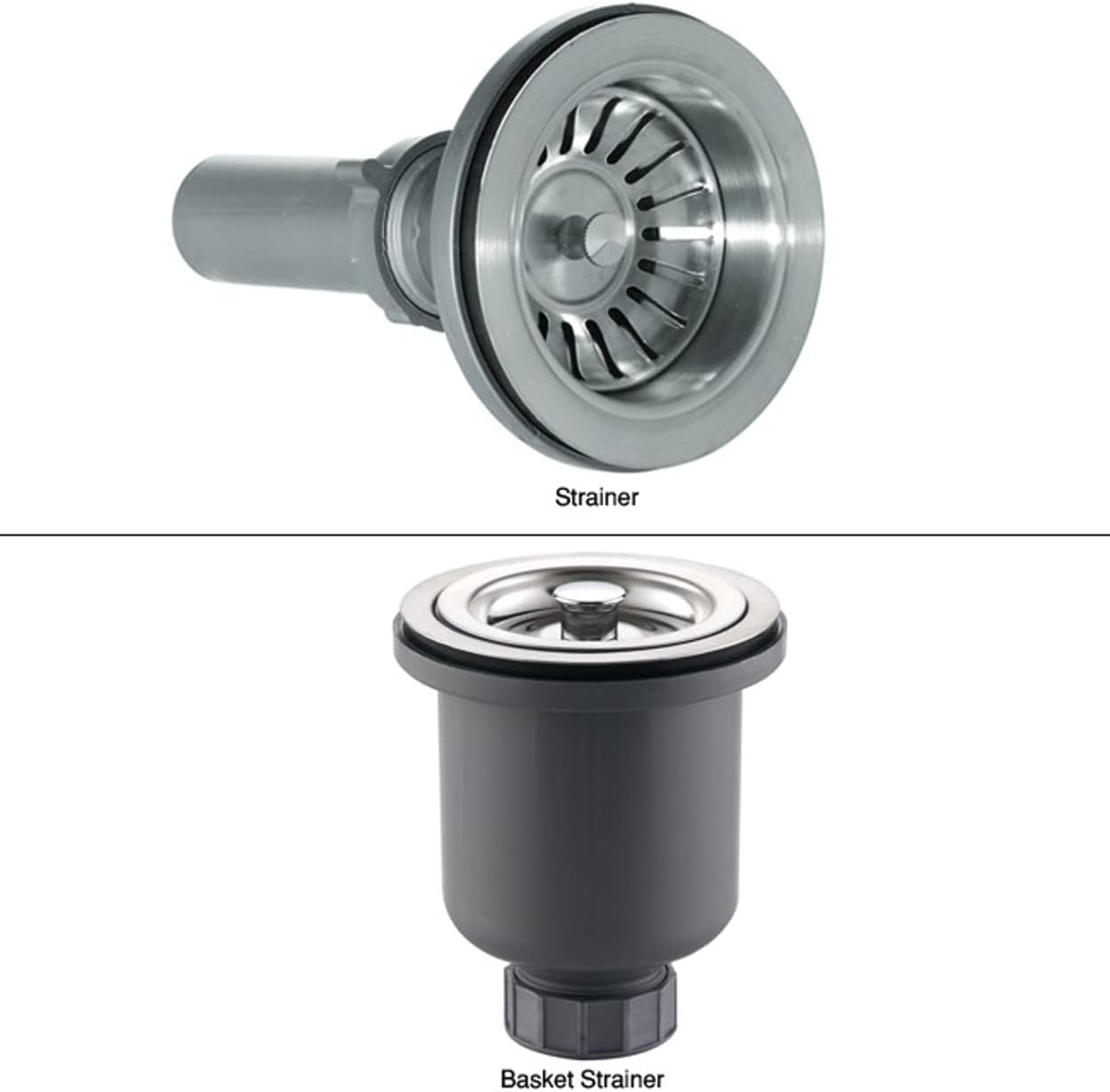 Kraus BST-1-ST-1 Basket Strainer and Strainer Set, Stainless Steel