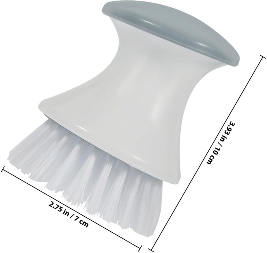 Milisten 2pcs Kitchen Dish Brush Round Head Stainless Steel Scrubber for Pots Pans Sink, Multipurpose Small Cleaning Scrubber for Home Dishwashing