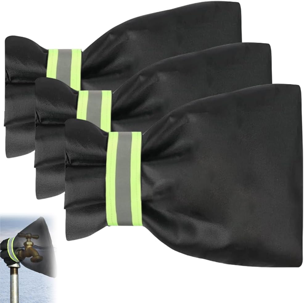 Outdoor Faucet Covers for Winter, 2026 New 9.8" x 6.3" Insulated Spigot Cover Waterproof Hose Bib Covers, Patio Winterizing Home Must-Have Faucet Cover for Outside Yard (A-1Pcs)