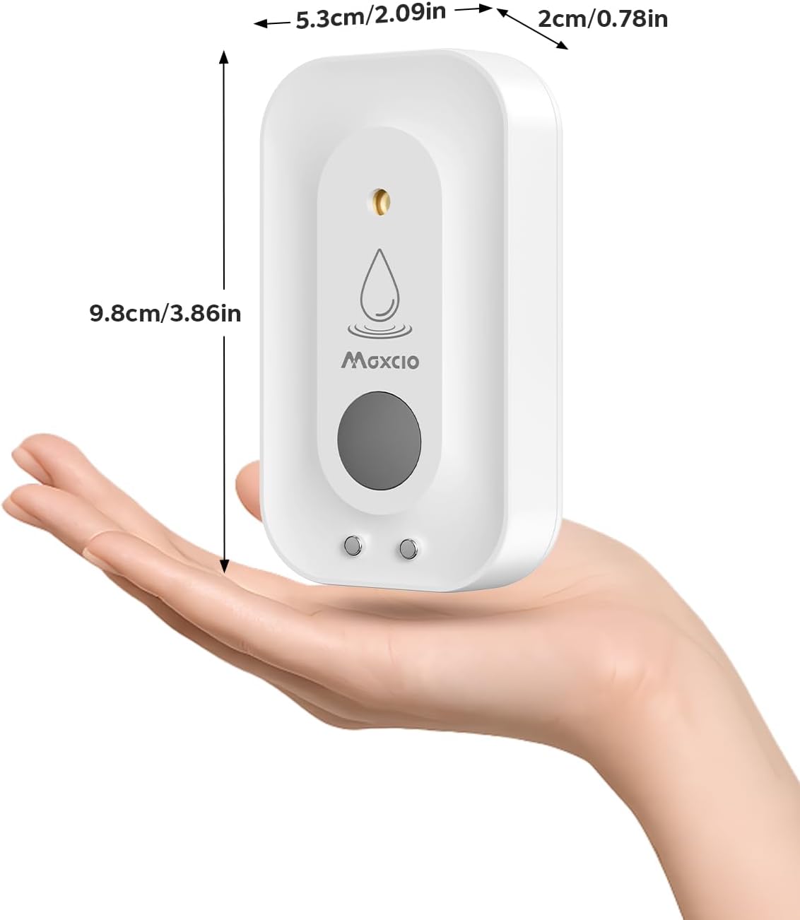 MAXCIO Water Leak Detectors 5 Pack, 110dB Adjustable Smart Water Sensor, Leak and Drip Alert, IP66 Waterproof for Basement, Bathroom, and Kitchen