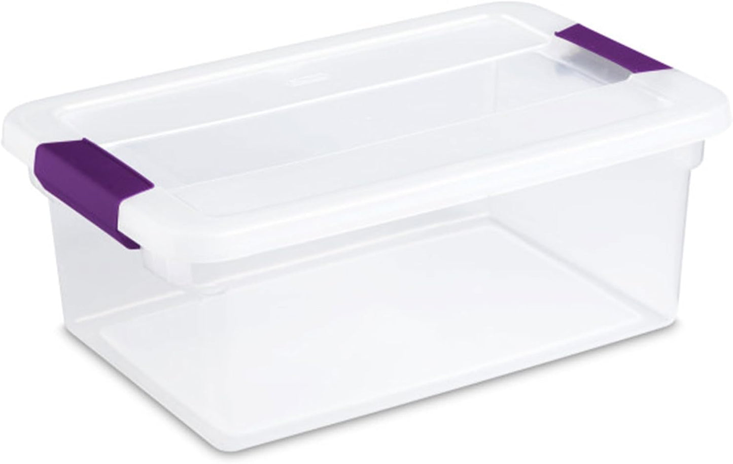 Sterilite 8-Pack 60 Quart ClearView Latch Box, Wheeled Underbed Organizer Bins with Latching Lids - Clear Plastic Organization Containers for Closet, Bedroom, Shelving Units and Everyday Home Storage