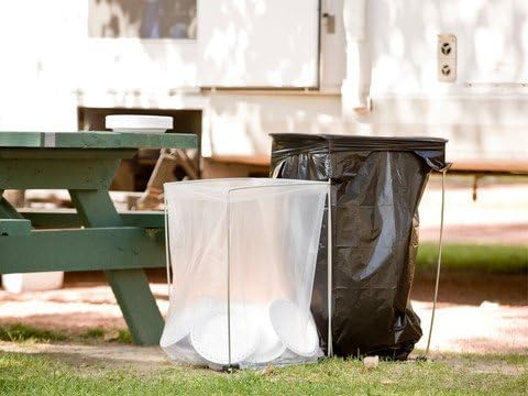 Bag Buddy Bag Holder - Versatile Metal Support Stand for 30-33 Gallon Plastic Bags - Use For Leaves, Yard Work, Laundry, Trash and More - 23"h