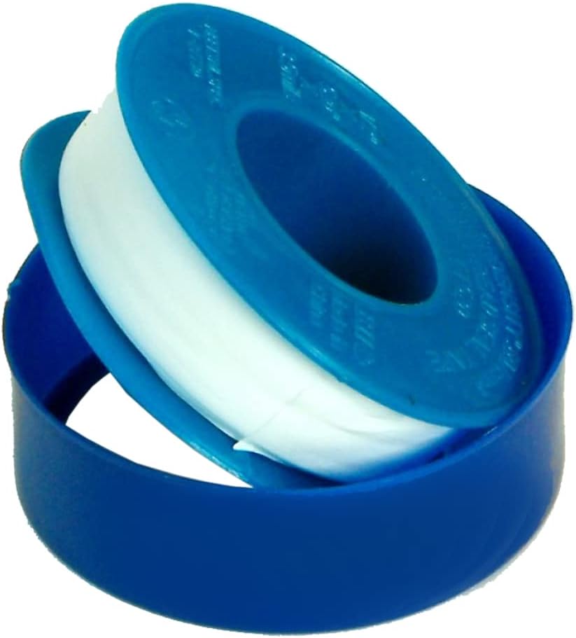 Aqua Select PTEE Teflon Tape | Designed for Leak Water, Plumbers, Plumbing, Air Head, Thread Pipe and Many More | White 1/2 Inch x 520 Inch | Single Roll