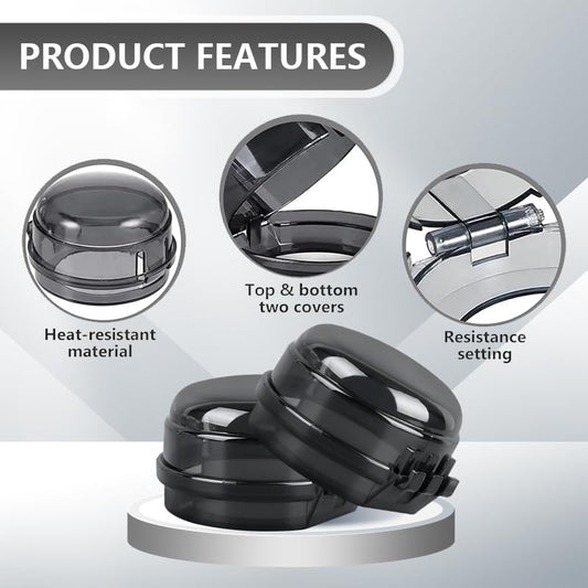 5 Stove knob Covers, Protect Children/Pets with Anti-Theft Locks for ovens/stoves/Gas stoves, (Suitable for 2.4-inch Diameter)