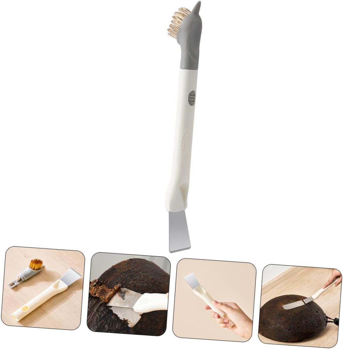 Stiff Bristle Brush for Gas Stove Cleaner Stove Cleaner Cleaning Brush for Cleaning Cooktop Scraper
