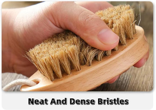 Natural Blend Bristle Laundry Brush Clothes Fabric Cleaning Brush for Non-Destructive Cleaning and Laundry Use for Scrubbing Stains on Delicate Fabrics Knitted Cotton Leather