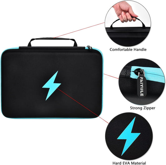 PAIYULE Battery Organizer Storage Case Box with Tester Checker 220+ Batteries Holder Bag fits for AA AAA AAAA 9V C D Lithium 3V LR44 1.5V CR1632 CR2032 Home Garage Container