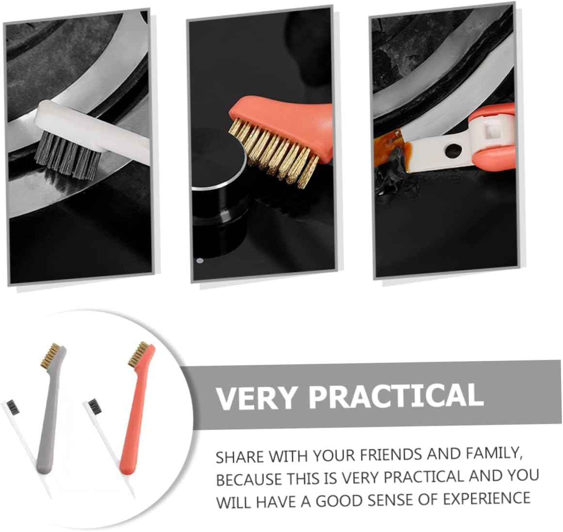 4pcs Rotary Wire Kitchen Cleaning Tool Multi-Functional Hood and Stove Brush for Efficient Grease and Removal