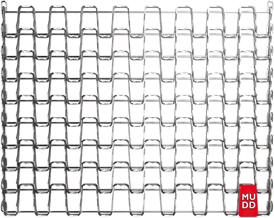 Mudd Grizzly, Heavy-Duty Spiked Metal Mesh Doormat – 30in x 17in, 2mm Thick Steel – Durable, All-Weather Dirt & Mud Scraper for Entryways, Patios & Workspaces