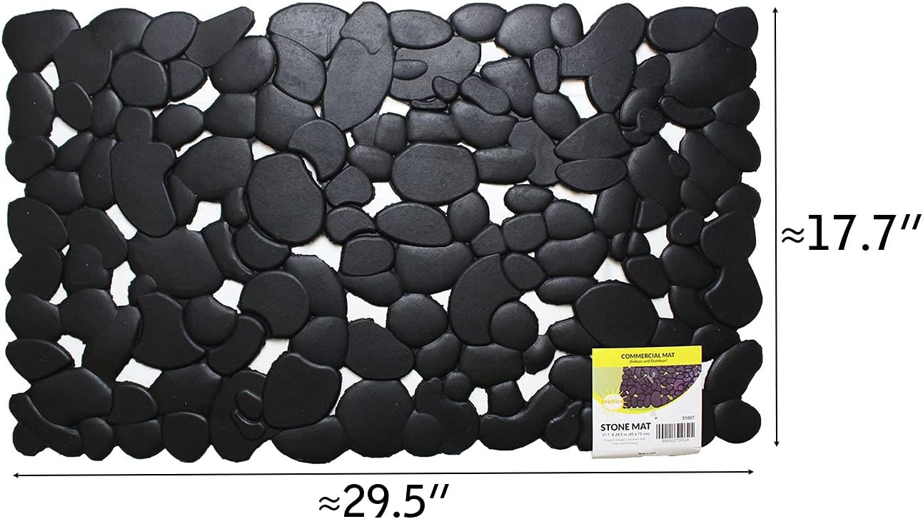 HAWK Heavy Duty Rubber Scraper Mat | Size 18" x 30" (45 x 75 cm) | 9mm Thickness | Anti Slip | Anti Fatigue | Great For Cleaning Boots & Shoes