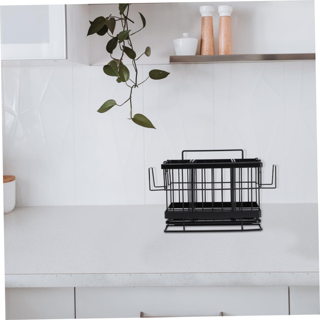Cabilock 1pc Wall-Mounted Sponge Drain Basket Stainless Steel Adjustable Dish Cloth Rack for Kitchen Convenient Storage for Cleaning Tools Efficient Draining Design