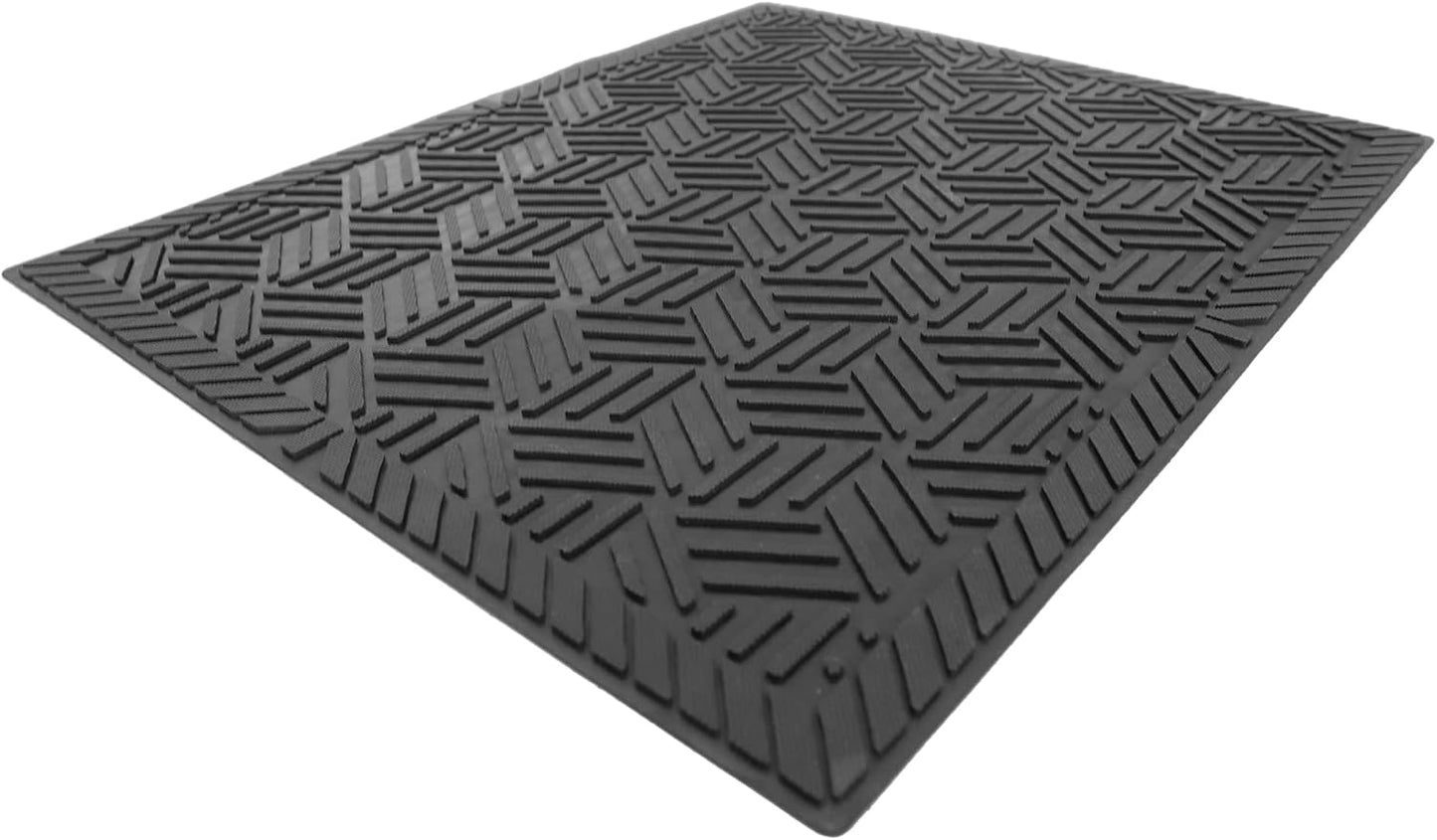 M+A Matting SuperScrape Plus Outdoor Heavy-Duty Scraper Mat – Lightweight Durable Oil-Proof Slip-Resistant High-Traffic Indoor/Outdoor Entrance Mat for Commercial Use, Rectangular, Black, 4' x 6'