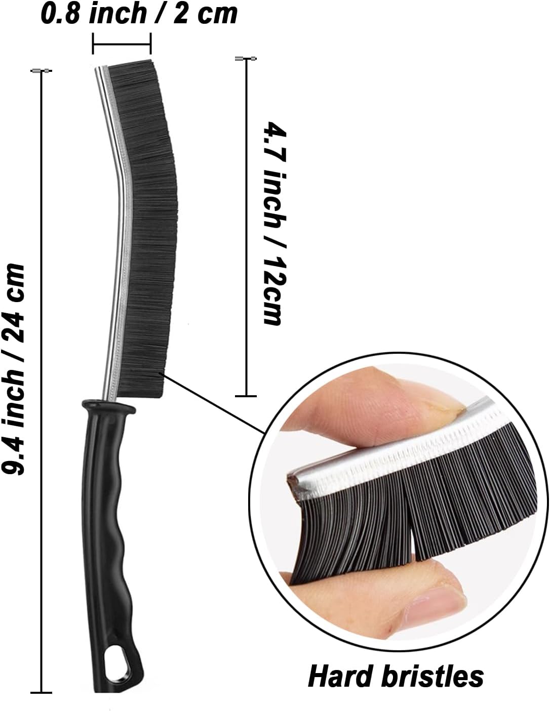 Cleaning Brush Kit, Flexible Drain Cleaning Brush, Drain Hair Removal Tool, Cleaner Brush for Bathroom, Toilet Rim, Sewer Drain, Tile Grout, Sink, Crevice, Pipe