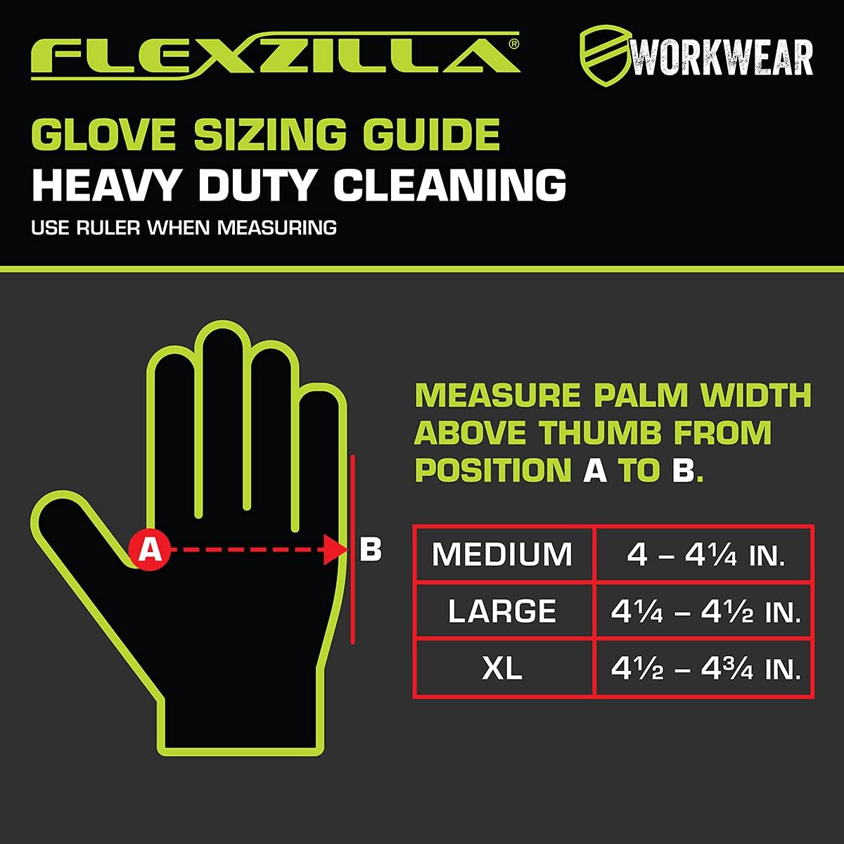 Flexzilla Pro GC400PXL Heavy Duty Cleaning, Neoprene, 13, Black, Long Cuff Gloves, X-Large, Factory