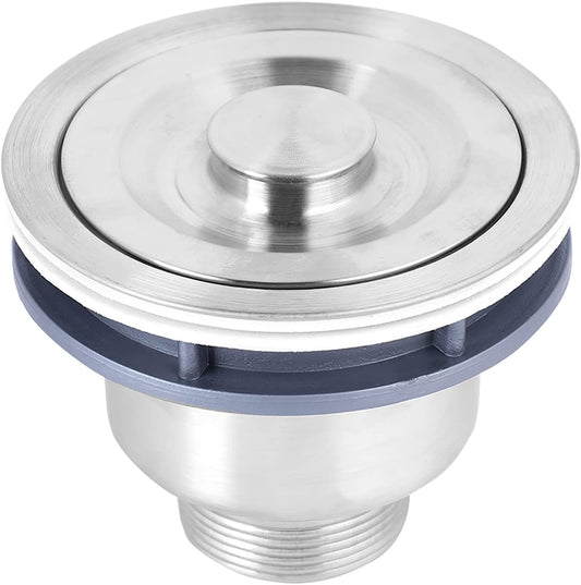 Kitchen Sink Strainer for Stainless Steel Sinks 304 Stainless Steel Drain Filter with Removable Deep Cup Sealing Lid & Heavy-Duty Food Debris Trap