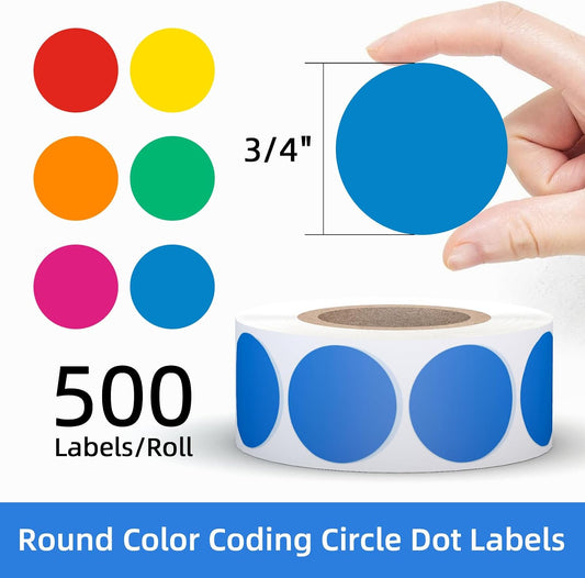 960 Count Home Moving Labels,16 Rolls Different Color Coding Moving Labels for Boxes Stickers + Fragile Moving Stickers + 1 Blank Label Roll for Customized Use
