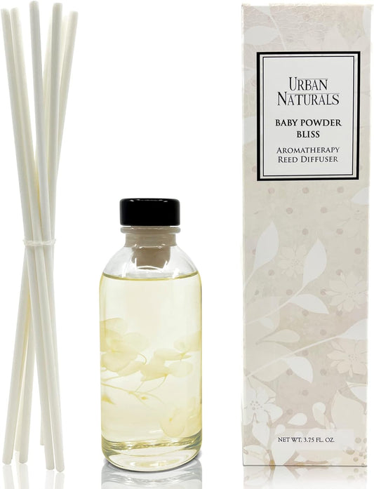 Urban Naturals Smoked Vanilla Reed Diffuser Set with Vanilla Bean, Sandalwood & Leather | Made in the USA - Colors C