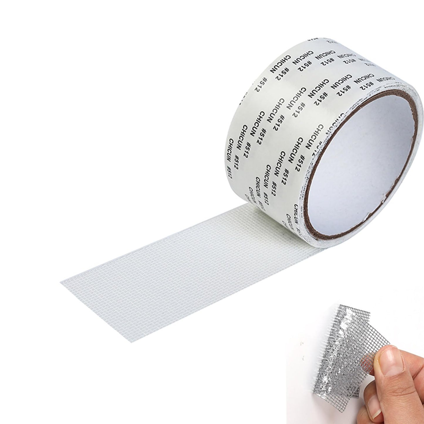 Black Window Screen Repair Tape(2" W×80" L) Strong Adhesive Screen Repair Tape Fiberglass Screen Tape Mesh Repair for Covering Windows or Doors Pet Mesh Cage Tears Holes