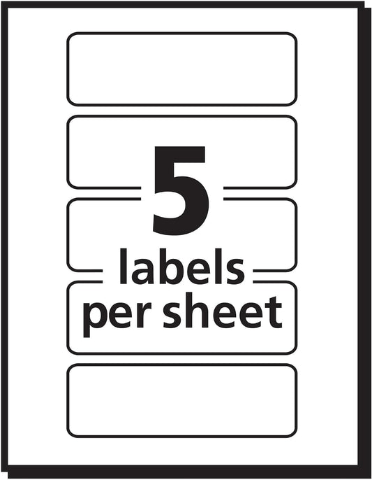 Avery Removable Print or Write Color Coding Labels, 1 x 3 Inches, 200 Labels (5481)